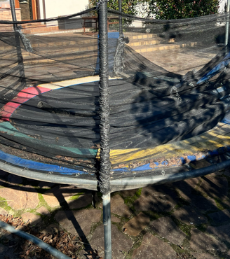Trampolino Elastico da Giardino (Ø 244 cm) - Usato