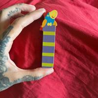 Lettera I decorativa in legno