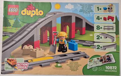 LEGO duplo ponte e binari ferroviari 