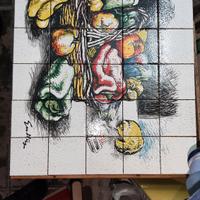 Disegni Guttuso su ceramica 