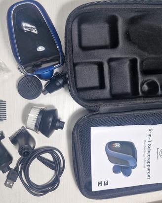 "Rasoio elettrico Beeperfect 6-in-1 set completo 