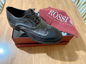 Scarpe uomo nuve stringate francesine derby Rossi