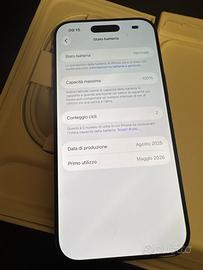 iPhone Air 512GB Nero, Come Nuovo, Batteria 100%