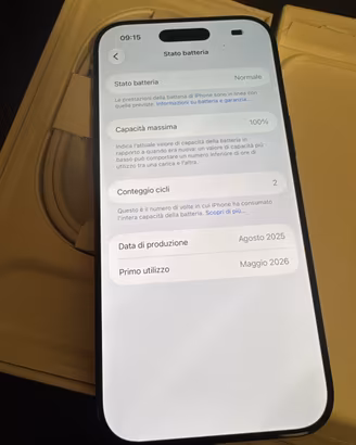 iPhone Air 512GB Nero, Come Nuovo, Batteria 100%