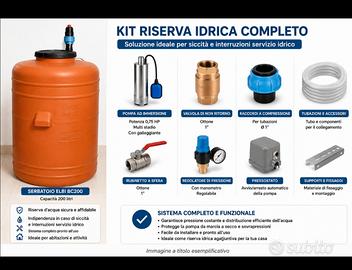 Riserva idrica 200 lt