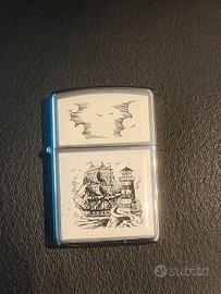 accendino Zippo con veliero