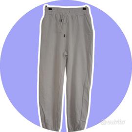 pantaloni tuta bianchi in cotone