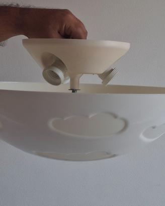 Lampadario nuvola bambini bianco ikea