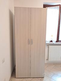 Armadio 2 ante in legno chiaro – 270x92x57 cm