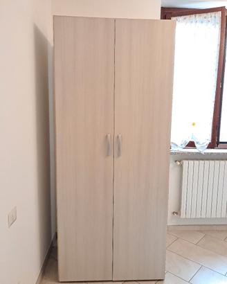 Armadio 2 ante in legno chiaro – 270x92x57 cm