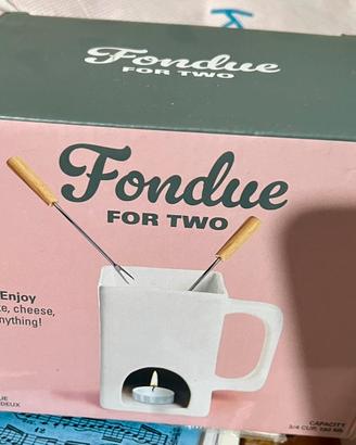 Set da fonduta - Kikkerland Fondue for two NUOVO