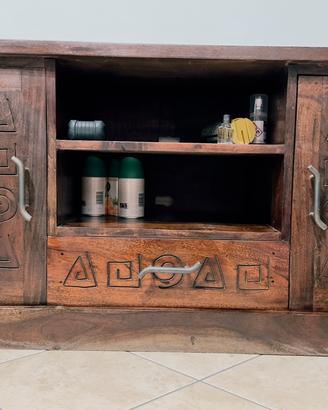 Sideboard stile etnico legno massello