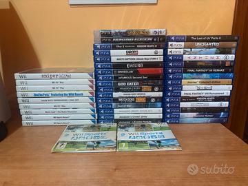 Lotto giochi PS4-PS5-PS3-Wii