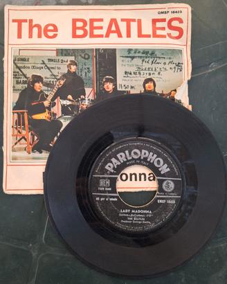 Beatles Lady Madonna 45 giri Parlophon Italia '68