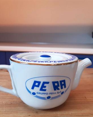 Teiera bar pubblicitaria da collezione caffè Pera