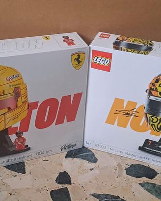 Combo casco Hamilton Norris Lego Nuovi 43022 43023