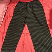 Pantaloni a righe nero