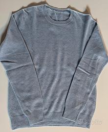 Maglione Lana Vergine Azzurro