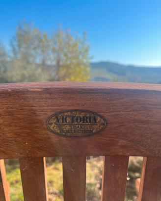 Set 6 sedie + cuscini - Victoria Teak Collection