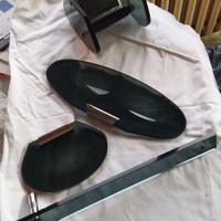 set bagno in vetro grigio fumè 6