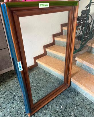 Specchio grande con cornice in legno massello