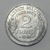 Moneta 2 franchi Francesi 1948