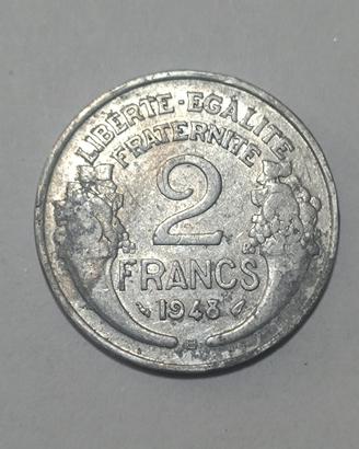 Moneta 2 franchi Francesi 1948