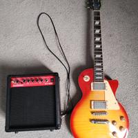 chitarra elettrica e amplificatore 