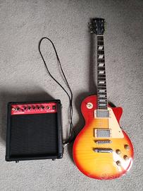 chitarra elettrica e amplificatore 