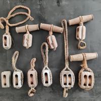 BOZZELLI IN LEGNO - CARRUCOLA - PULEGGIA - PARANCO