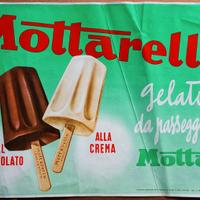 Manifesto pubblicitario gelato Mottarello anni '50