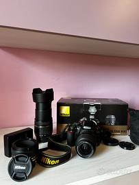 Nikon D3100 + 3 obiettivi