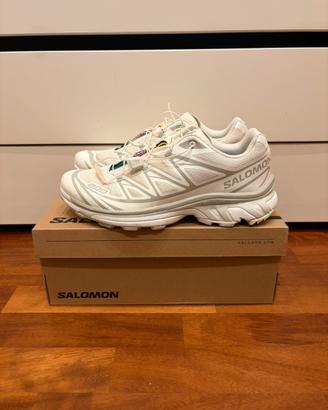 Salomon XT-6 soft ground bianche