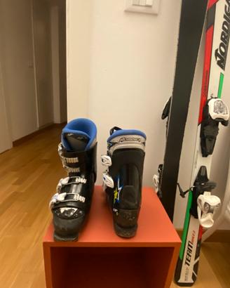 Scarponi+sci Nordica taglia 22