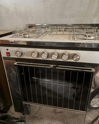 Cucina a gas SAMET 4 fuochi piu’ forno