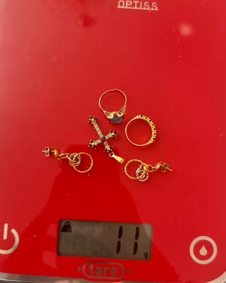 set di gioielli in oro