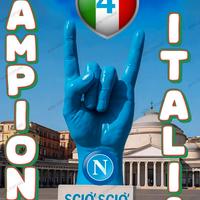 STRISCIONE 13 verticale NAPOLI  PVC 100x150CM CAMP