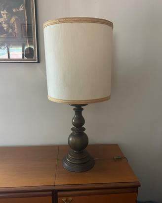 Lampada da tavolo vintage in argentone
