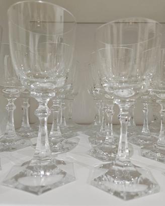 SERVIZIO BICCHIERI CRISTALLO PURO SENZA PIOMBO 