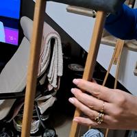 Stampelle Vintage Legno