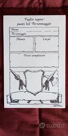 HeroQuest blocco dei foglietti segna-punti 1990