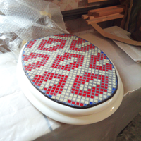 Copriwater design mosaico autentico originale NUOV