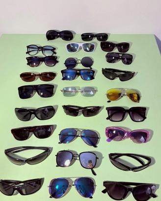 Stock di 26 occhiali usati