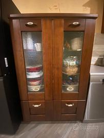 Vetrina da Cucina - 2 Ante 2 Cassetti