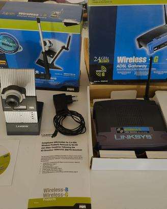 Linksys WAG54g, linksys internet camera WVC54G