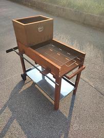 BARBECUE IN LEGA DI CORTEN MODELLO FLIPPER 