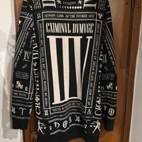 Maglione lungo Crimanal Damage London