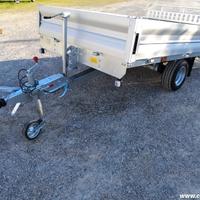 RIMORCHIO CARRELLO BASCULANTE PT15 CON RAMPA DI CA