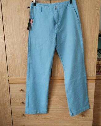 Pantalone Diesel Celeste Azzurro Taglia L 34W 50IT