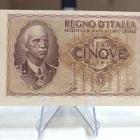 5 Lire Vittorio Emanuele III Fascio 1940